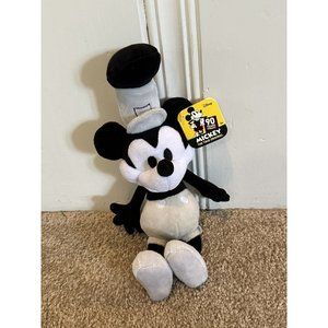 New Disney Mickey 90 Years of Magic The True Original Steamboat Willie Plush